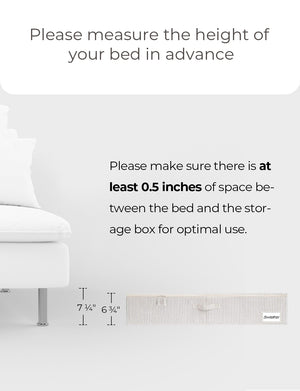 Under Bed Storage Containers with Lid, Solid Color, 2 Pack