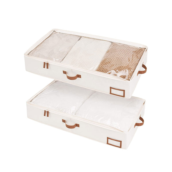 Under Bed Storage Containers with Lid, Solid Color, 2 Pack