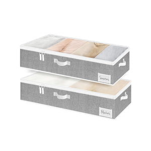 Under Bed Storage Containers with Lid, Solid Color, 2 Pack
