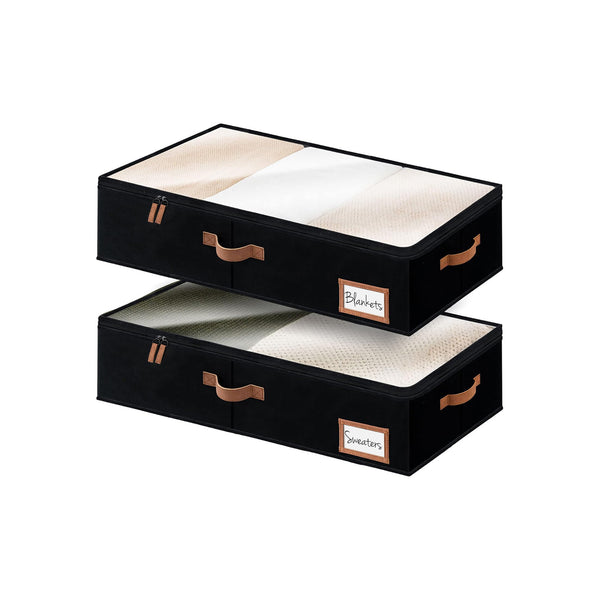 Under Bed Storage Containers with Lid, Solid Color, 2 Pack
