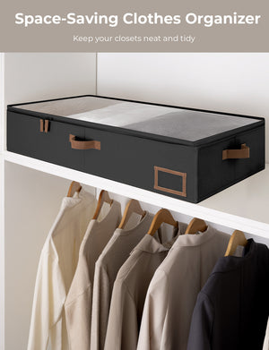 Under Bed Storage Containers with Lid, Solid Color, 2 Pack