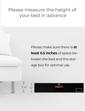 Under Bed Storage Containers with Lid, Solid Color, 2 Pack