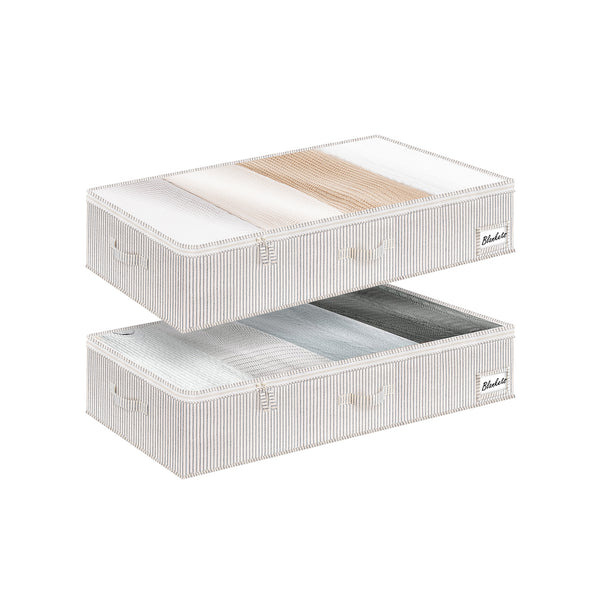 Under Bed Storage Containers with Lid, Solid Color, 2 Pack