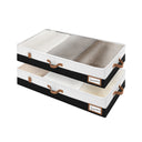 Under Bed Storage Containers with Lid, Two-Tone Design, 2 Pack