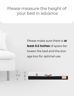 Under Bed Storage Containers with Lid, Two-Tone Design, 2 Pack