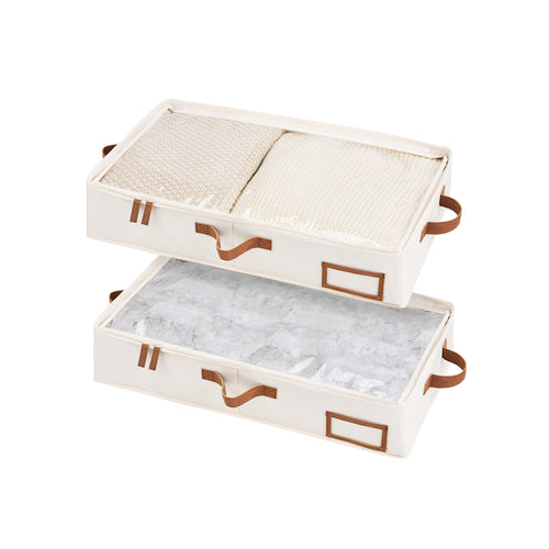 Under Bed Storage Containers with Lid, Solid Color, 2 Pack