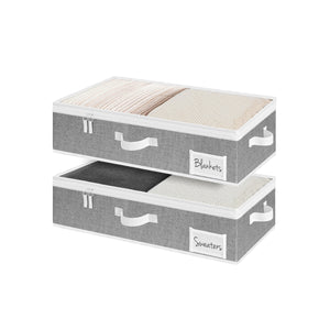 Under Bed Storage Containers with Lid, Solid Color, 2 Pack