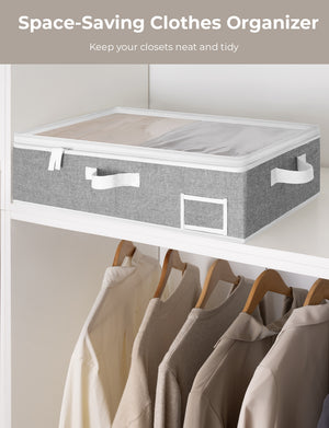 Under Bed Storage Containers with Lid, Solid Color, 2 Pack