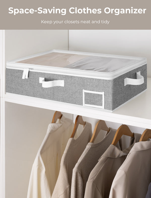 Under Bed Storage Containers with Lid, Solid Color, 2 Pack