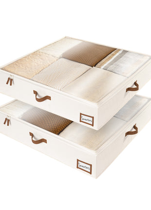 Under Bed Storage Containers with Lid, Jumbo, 2 Pack