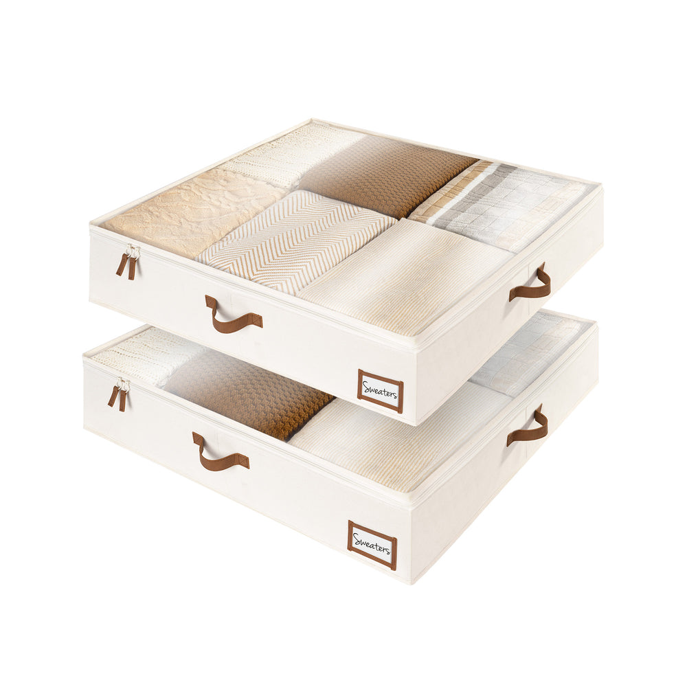 Under Bed Storage Containers with Lid, Jumbo, 2 Pack
