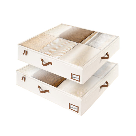Under Bed Storage Containers with Lid, Solid Color, 2 Pack