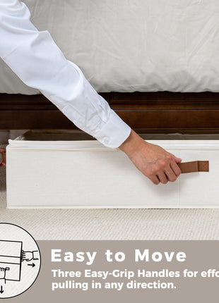 Under Bed Storage Containers with Lid, Jumbo, 2 Pack