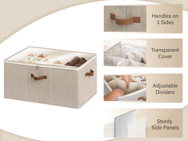 Shoe Organizer for Closet, Fits up to 16 Pairs, 1 Pack