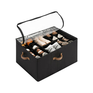 Shoe Organizer for Closet with Adjustable Dividers, Fits up to 16 Pairs