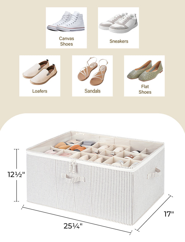 Shoe Organizer for Closet, Fits up to 16 Pairs, 1 Pack