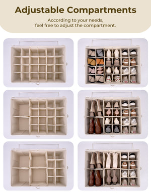 Shoe Organizer for Closet, Fits up to 16 Pairs, 1 Pack