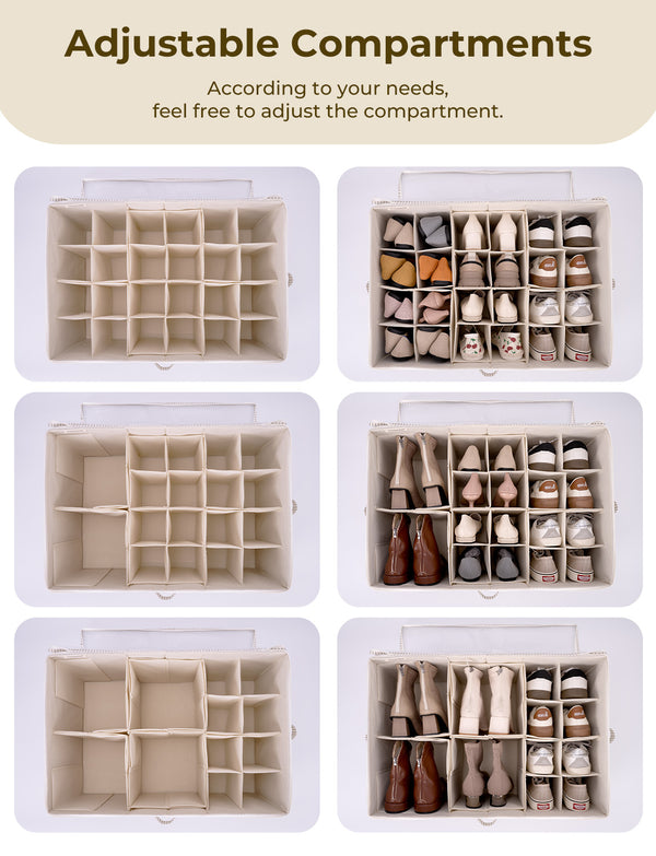 Shoe Organizer for Closet, Fits up to 16 Pairs, 1 Pack