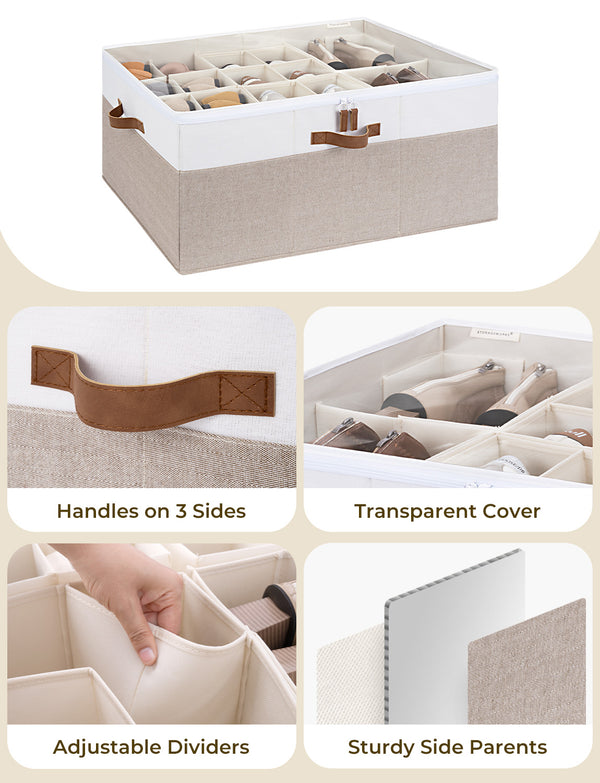 Shoe Organizer for Closet, Fits up to 16 Pairs, 1 Pack