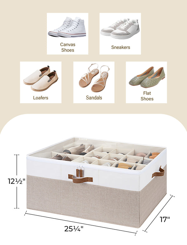 Shoe Organizer for Closet, Fits up to 16 Pairs, 1 Pack