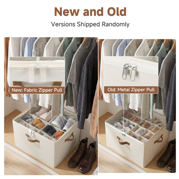Shoe Organizer for Closet with Adjustable Dividers, Fits up to 16 Pairs