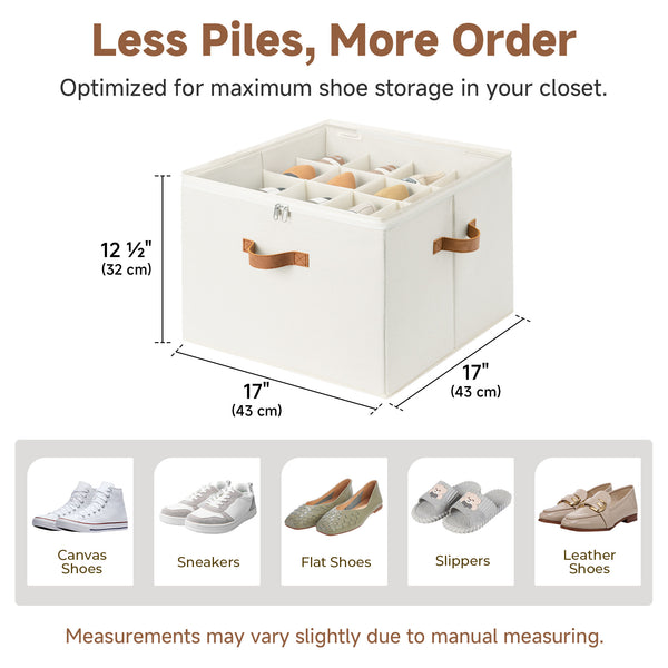 Shoe Organizer for Closet, Fits up to 16 Pairs, 1 Pack