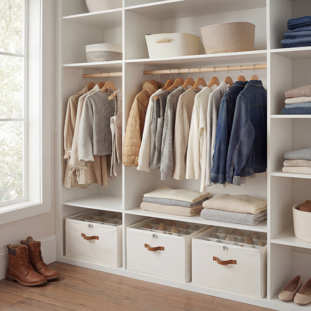 Shoe Organizer for Closet, Fits up to 16 Pairs, 1 Pack