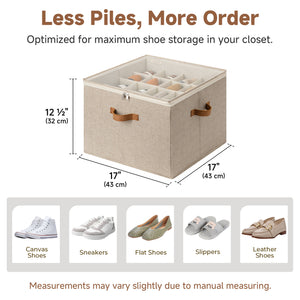 Shoe Organizer for Closet, Fits up to 16 Pairs, 1 Pack