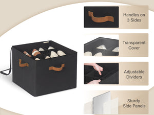 Shoe Organizer for Closet, Fits up to 16 Pairs, 1 Pack