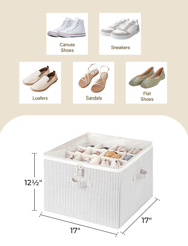 Shoe Organizer for Closet, Fits up to 16 Pairs, 1 Pack