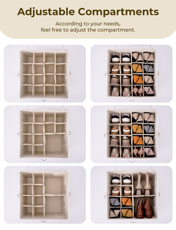 Shoe Organizer for Closet, Fits up to 16 Pairs, 1 Pack