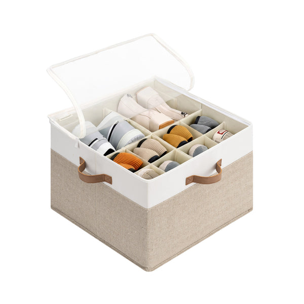 Shoe Organizer for Closet with Adjustable Dividers, Fits up to 16 Pairs