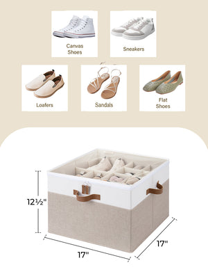 Shoe Organizer for Closet, Fits up to 16 Pairs, 1 Pack