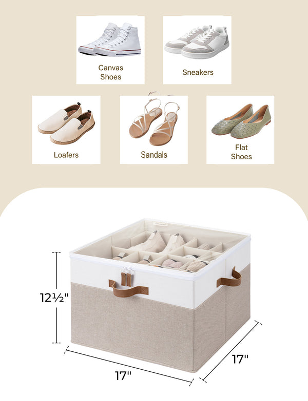 Shoe Organizer for Closet, Fits up to 16 Pairs, 1 Pack