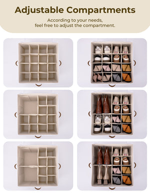 Shoe Organizer for Closet, Fits up to 16 Pairs, 1 Pack