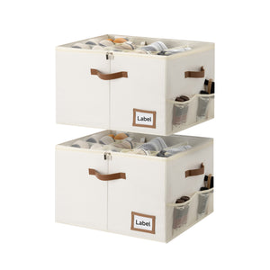 Shoe Organizer for Closet, Fits up to 16 Pairs, 2 Pack