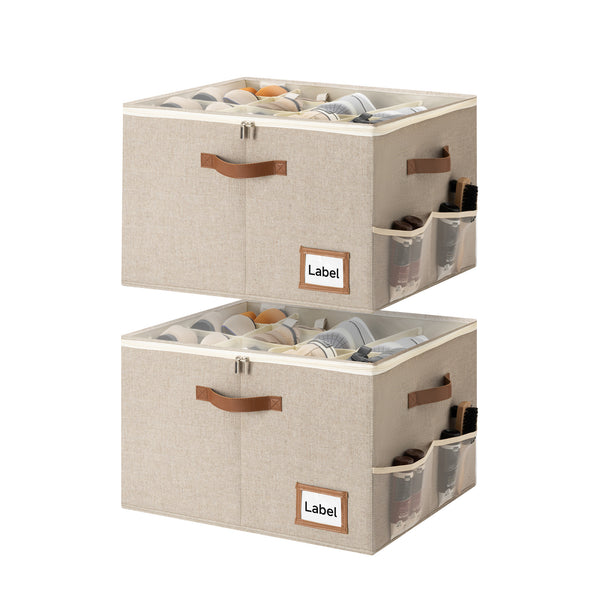 Shoe Organizer for Closet, Fits up to 16 Pairs, 2 Pack