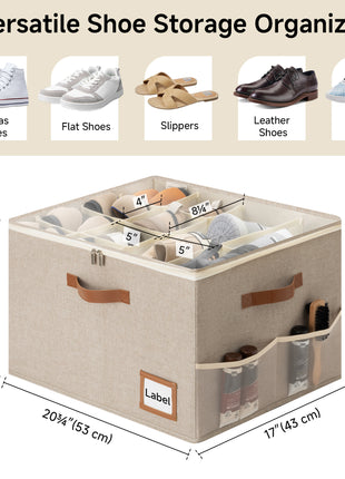 Shoe Oragnizer for Closet, 2 Pack