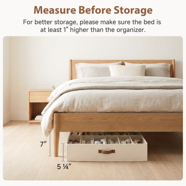 Under Bed Shoe Storage Organizer, Set of 2