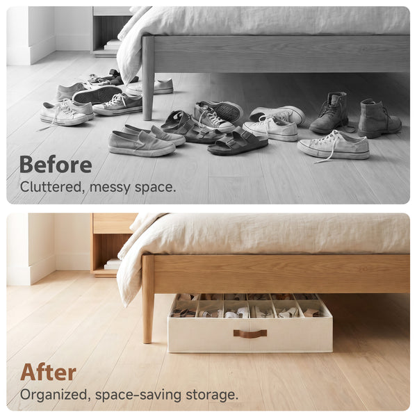 Under Bed Shoe Storage Organizer, Set of 2