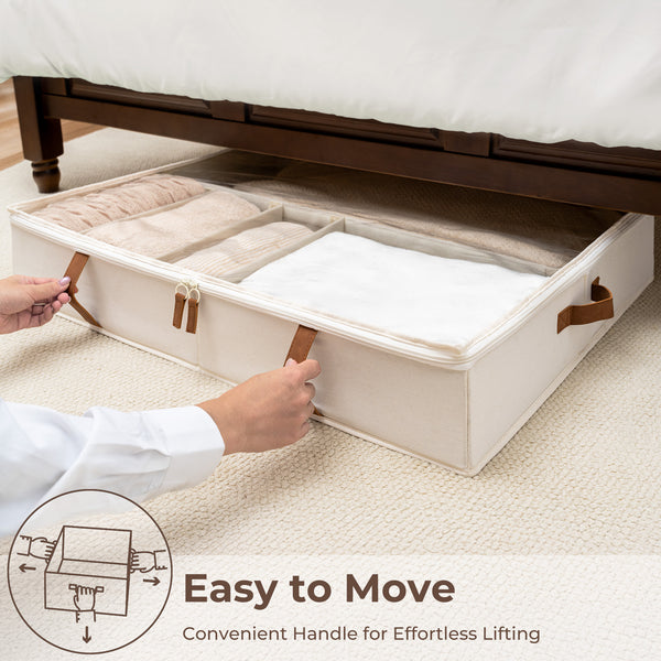 Under Bed Shoe Organizer for Closet, 2-Pack