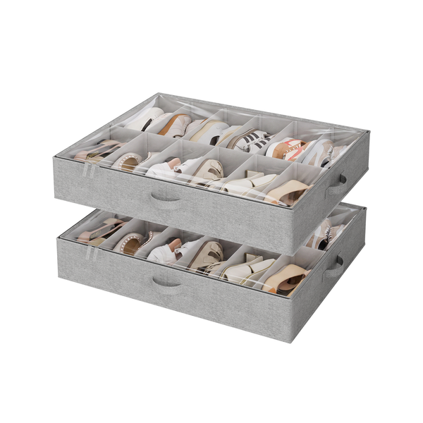 Under Bed Shoe Storage Organizer, Set of 2