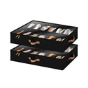 Under Bed Shoe Organizer for Closet, 2-Pack