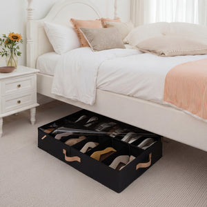 Under Bed Shoe Organizer for Closet, 2-Pack