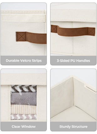 Under Bed Storage Bins with Lids, 2 Pack