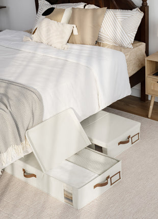 Under Bed Storage Bins with Lids, 2 Pack