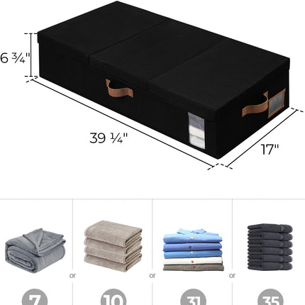StorageWorks Under Bed Storage Bins with Lids, 2 Pack