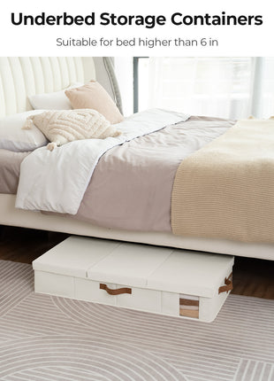 Under Bed Storage Bins with Lids, 2 Pack