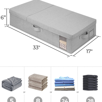 StorageWorks Under Bed Storage Bins with Lids, 2 Pack