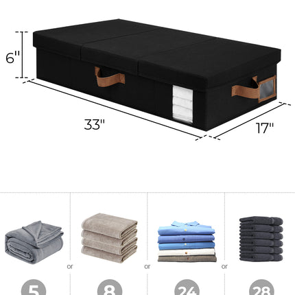 StorageWorks Under Bed Storage Bins with Lids, 2 Pack
